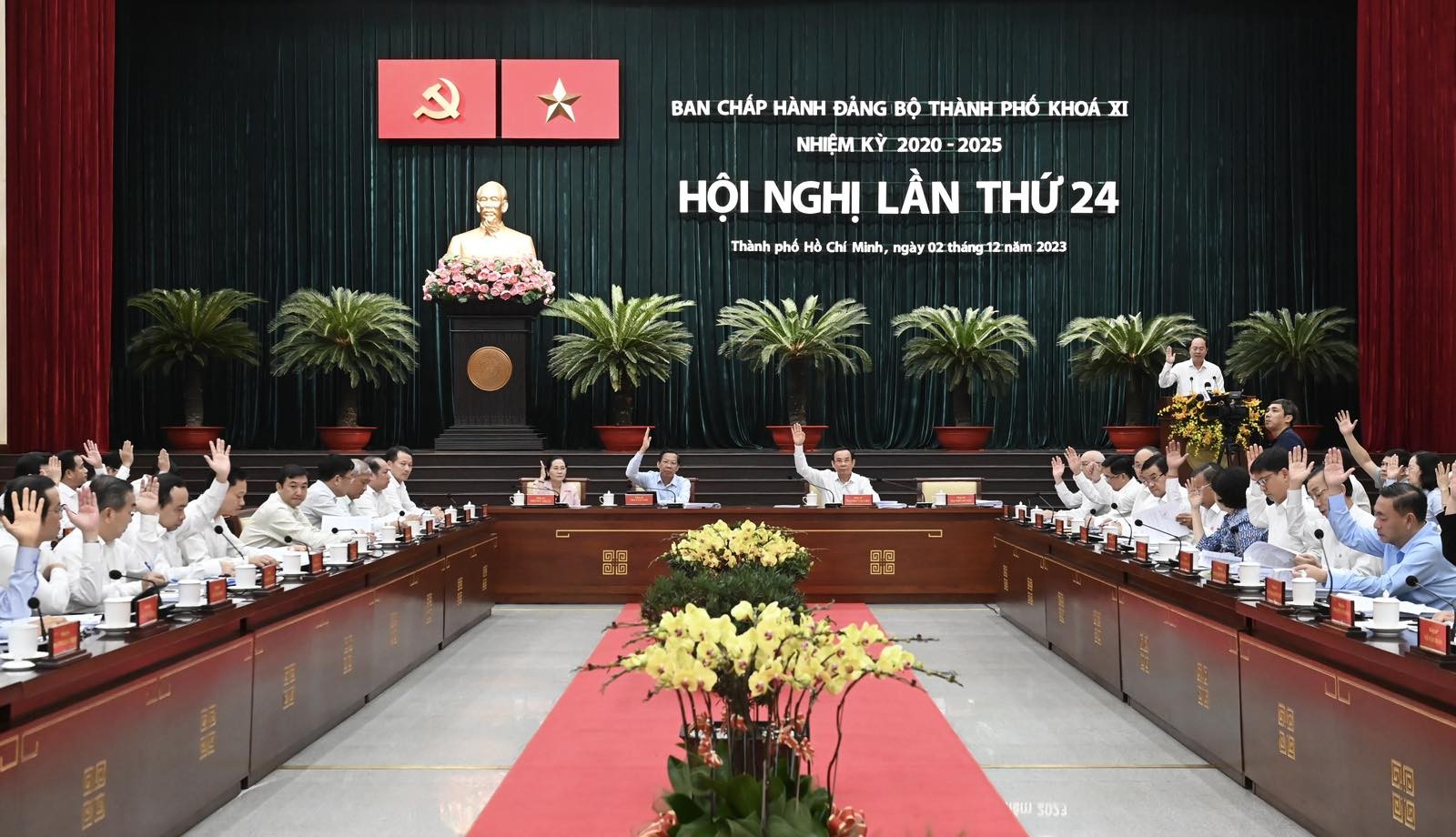 Hội nghị Thành ủy TP. Hồ Chí Minh lần thứ 24 tập trung thảo luận nhiều nội dung quan trọng (Ảnh: Việt Dũng).